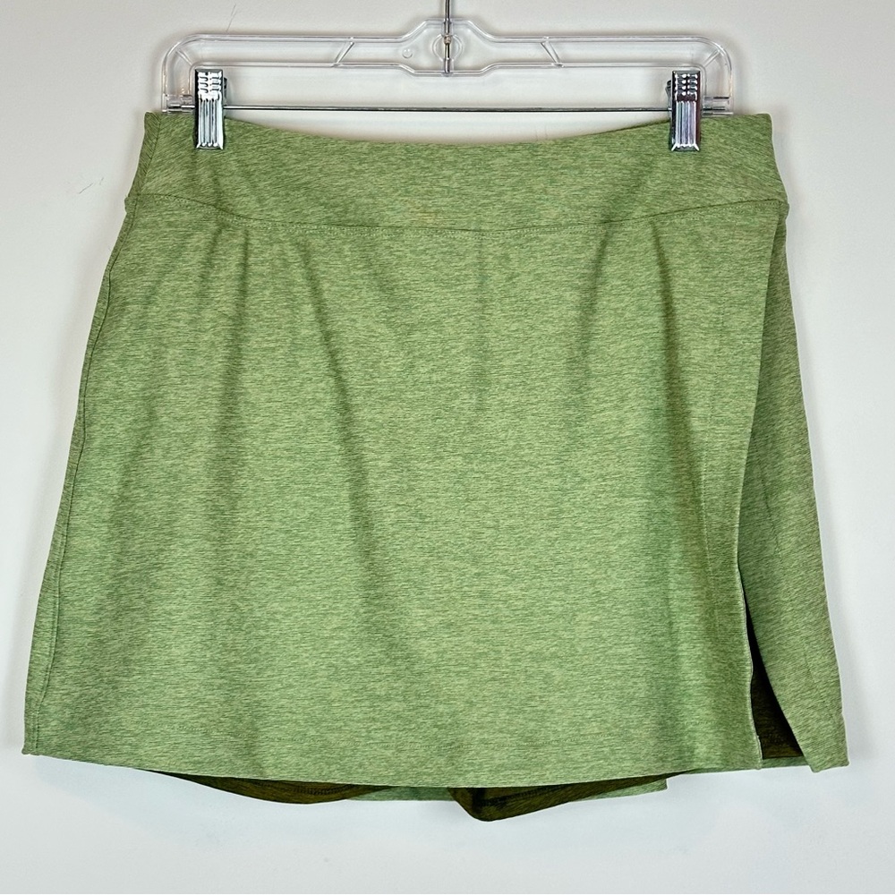 Outdoor Voices Green Stretch Faux Wrap Athletic Golf Running Court Skort L